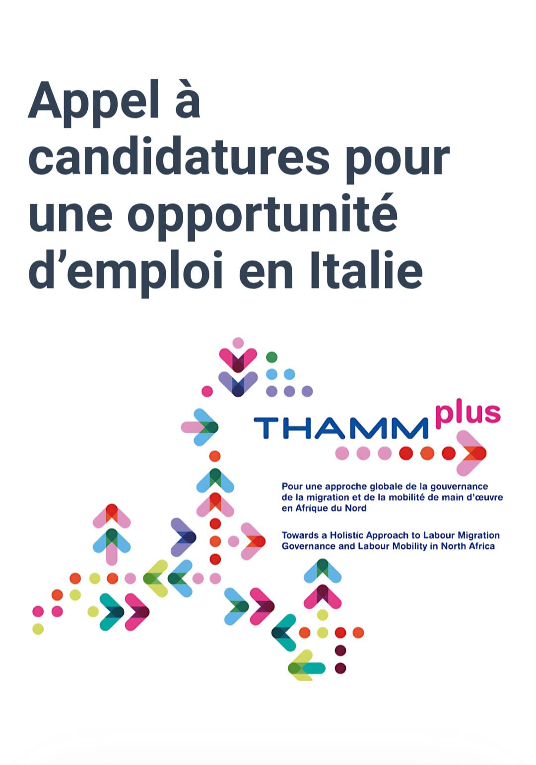Appel à candidature pour une opportunité d’emploi en Italie
