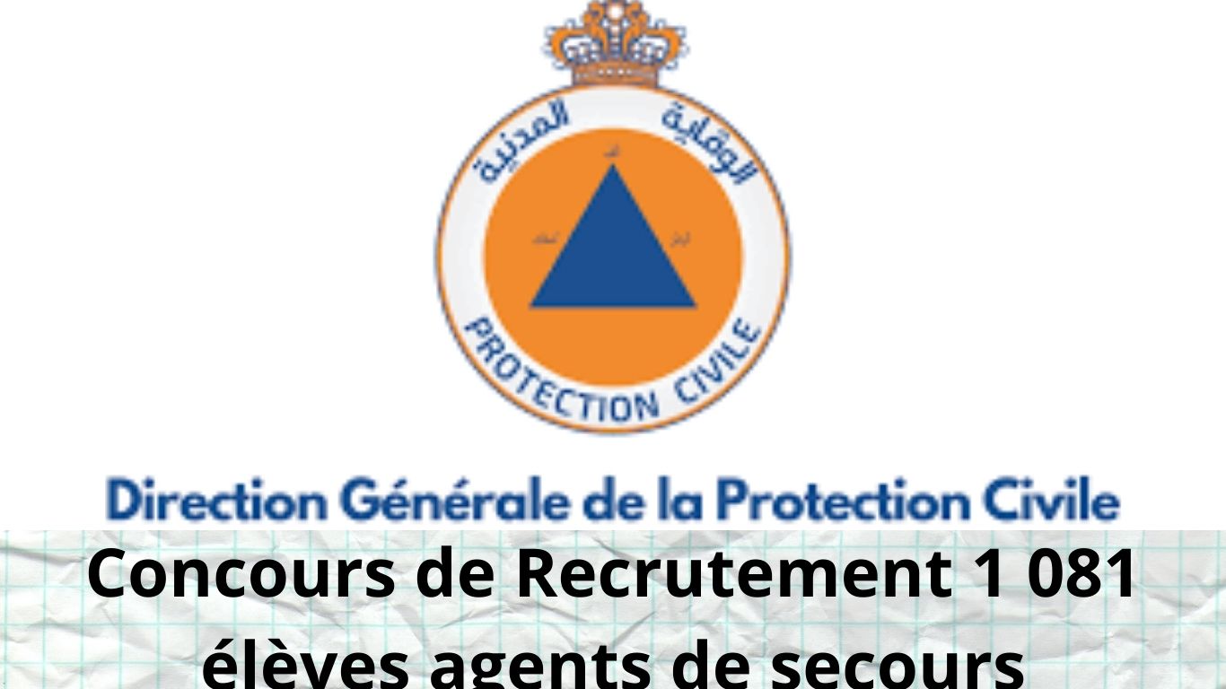 Concours de Recrutement Protection Civile 2026 : 1 081 élèves agents de secours