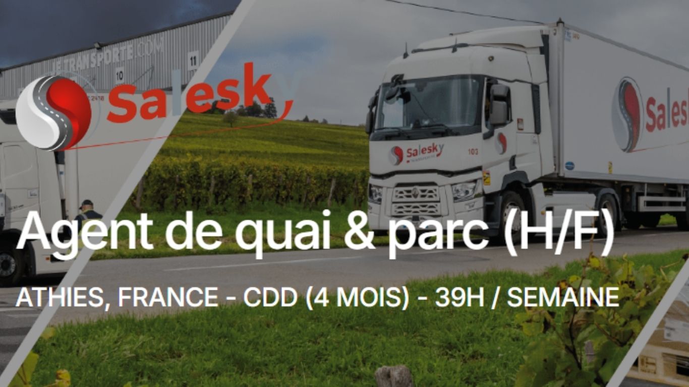 Offre d’emploi Agent de quai et parc (H/F) en France | Salesky