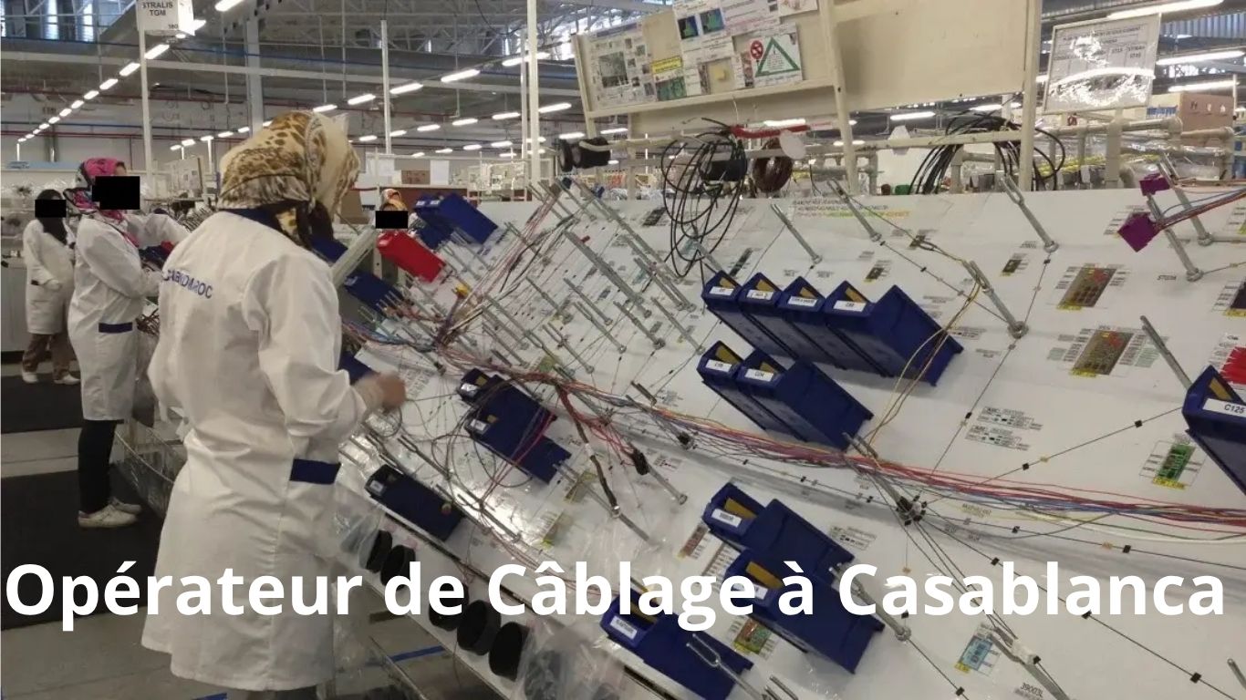 Offre d’Emploi Opérateur de Câblage à Casablanca Sidi Bernoussi (220 Postes)