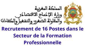 Concours Ministère de l’Inclusion Économique 2026 : Recrutement de 16 Postes dans le Secteur de la Formation Professionnelle