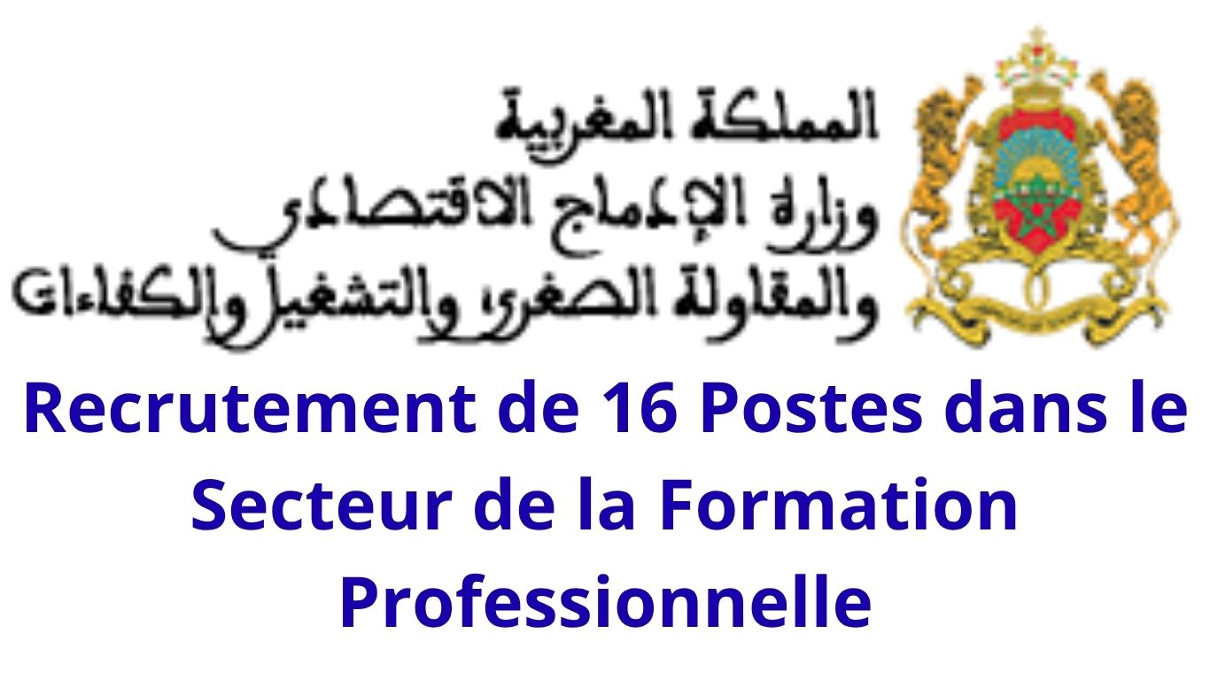 Concours Ministère de l’Inclusion Économique 2026 : Recrutement de 16 Postes dans le Secteur de la Formation Professionnelle