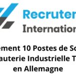 Recrutement 10 Postes de Soudeurs en Tuyauterie Industrielle TIG/WIG en Allemagne